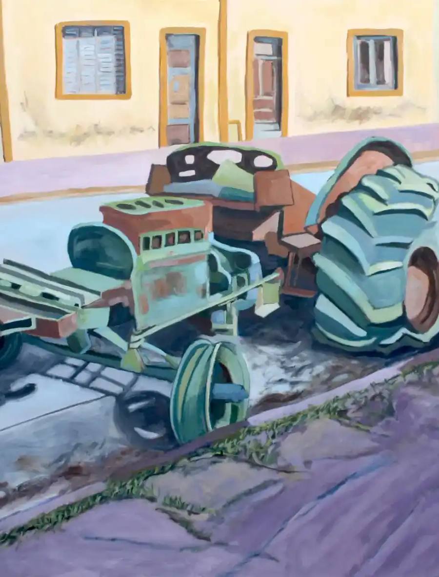 Tractor en Simoca, de Luis Juárez