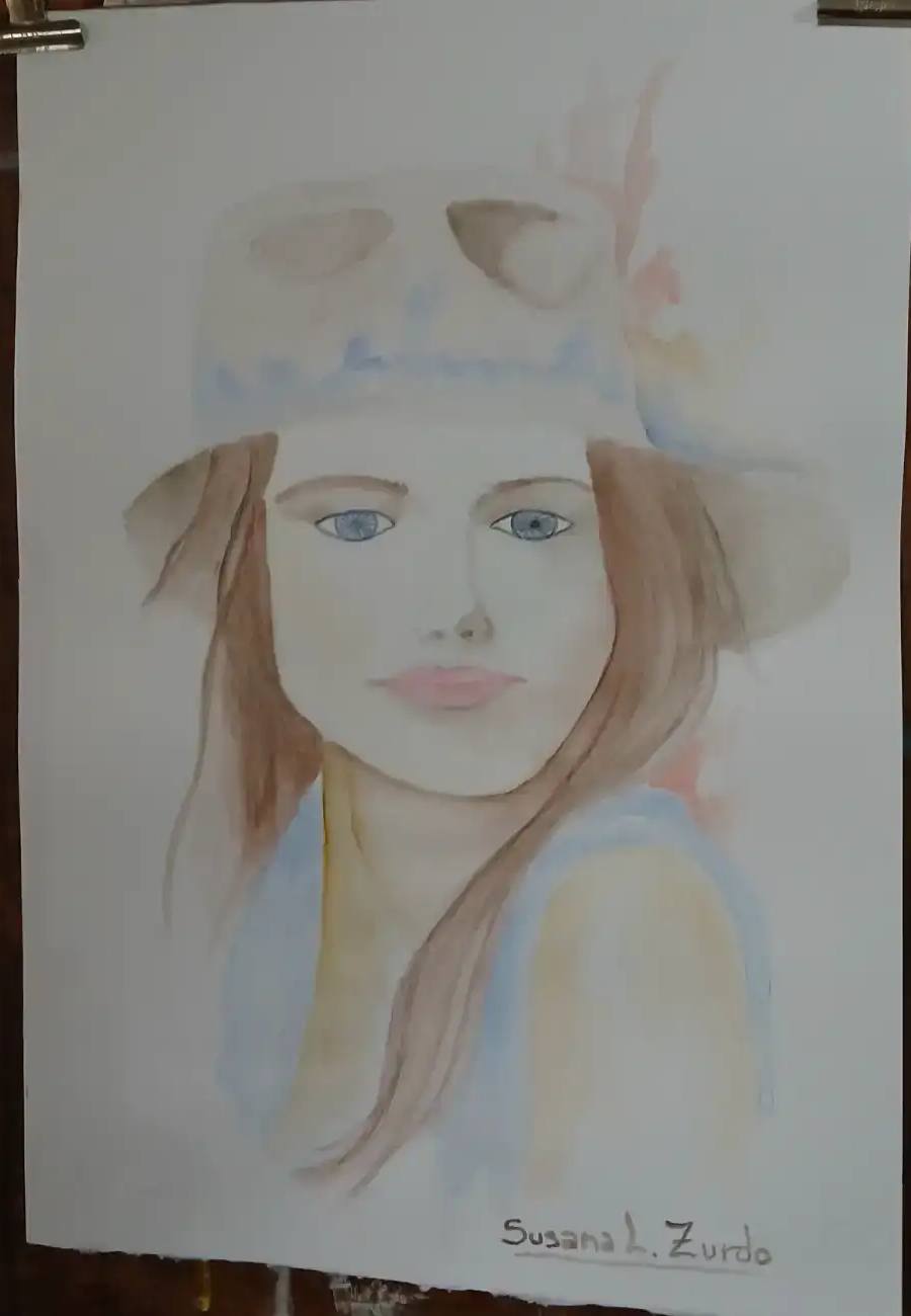 Mujer con sombrero, de Susana Lidia López